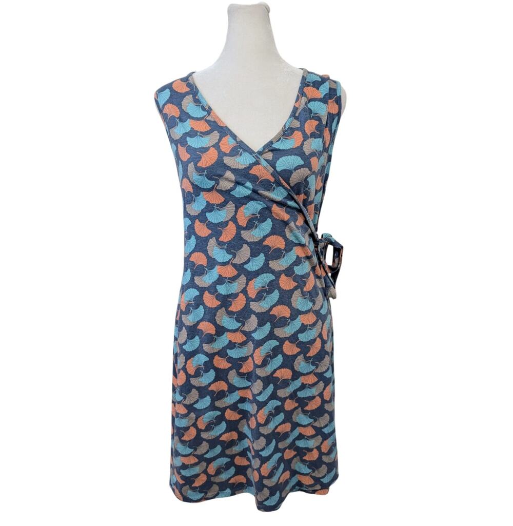 Synergy Organic Cotton Recycled Polyester Wrap Dress Small